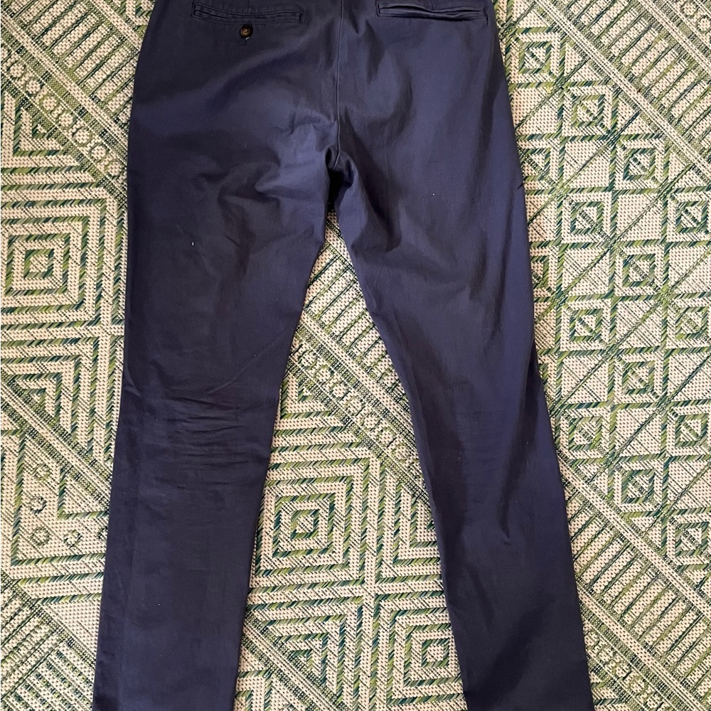 Old Navy Ultimate Slim Chino Pants Mens 30/32 Soft Blue Cotton 4 Pocket VGUC - Picture 4 of 6
